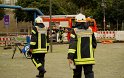 2 Denkmalkletterer hielten Feuerwehr und Polizei in Trapp Koeln Heumarkt P082